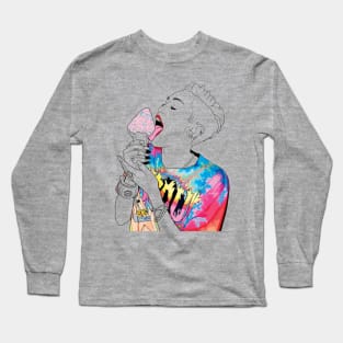 Psychedelic Ice Cream Long Sleeve T-Shirt